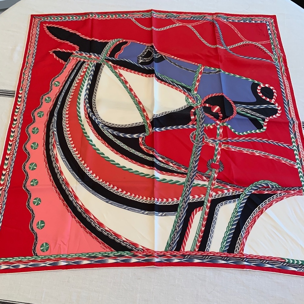 Hermes silk scarf, Robe du Soir 90